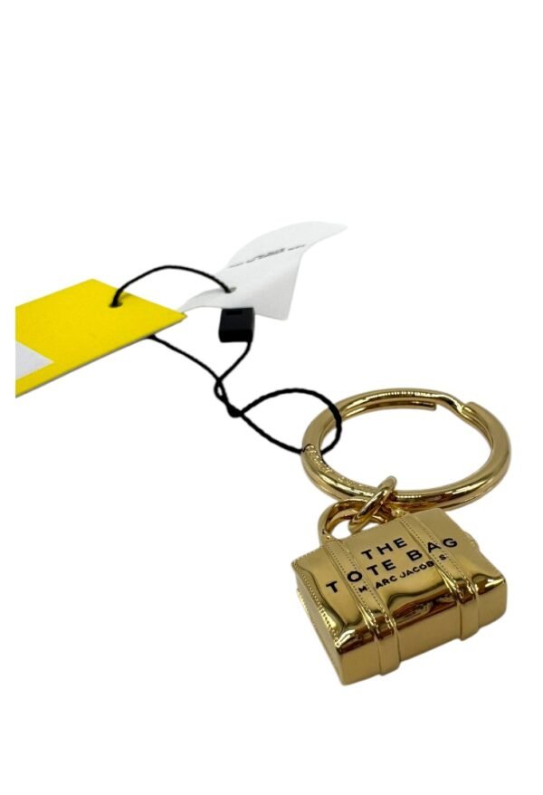 MAR JACOBS - KEYCHAIN GOLD TOTE BAG - Image 6